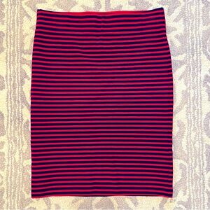Madewell Sailor Stripe Pull On City Skirt